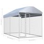 Voir la diapositive 4 : VIDAXL Chenil d'exterieur avec toit pour chiens 382x192x225 cm