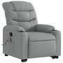 Voir la diapositive 4 : VIDAXL Fauteuil de massage inclinable Gris clair Tissu