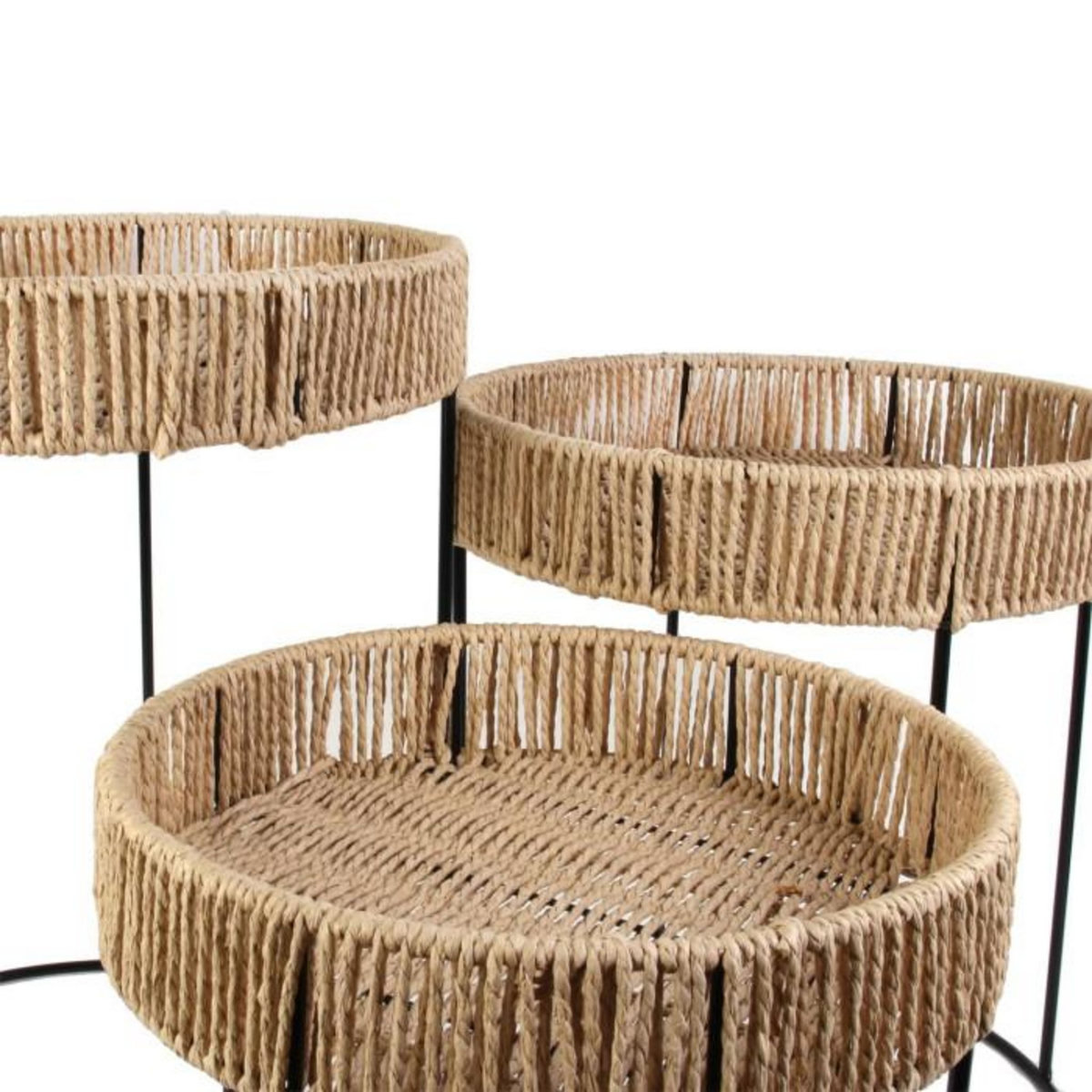 Paris Prix Lot de 3 Tables d'Appoint Gigognes  Lagoon  40cm Naturel