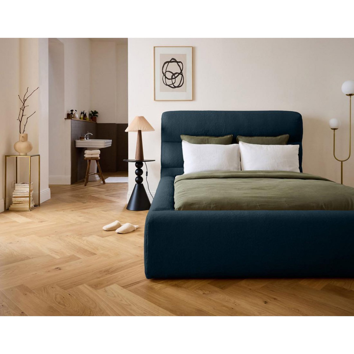 LISA DESIGN Sunset - lit coffre - 140x190 cm - sommier inclus - en fausse fourrure