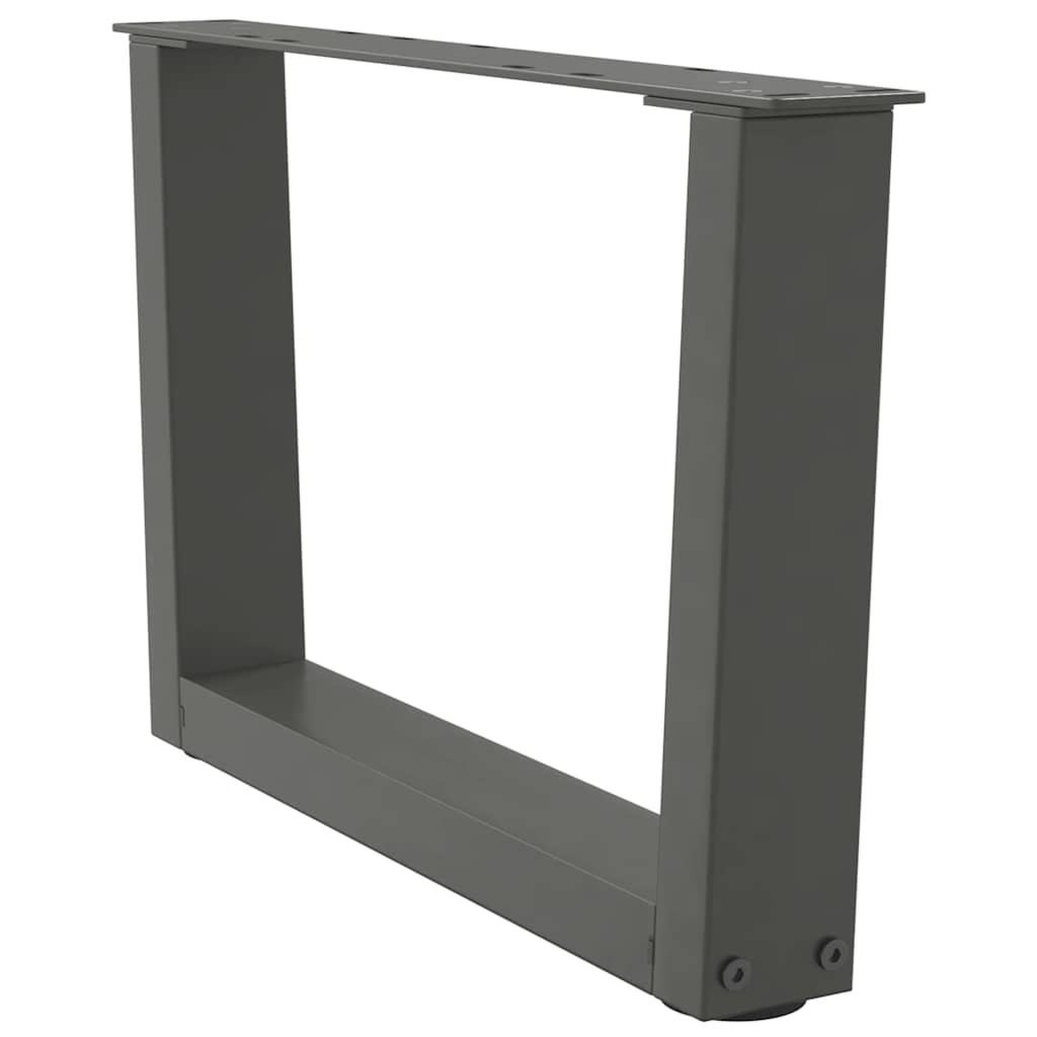 Voir la diapositive 4 : VIDAXL Pieds de table a manger forme V 2 pcs anthracite 60x(30-31,3)cm