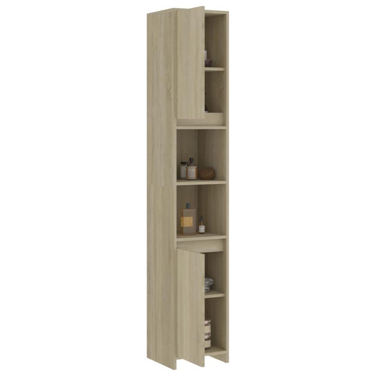 VIDAXL Armoire de salle de bain Chene sonoma Bois d'ingenierie