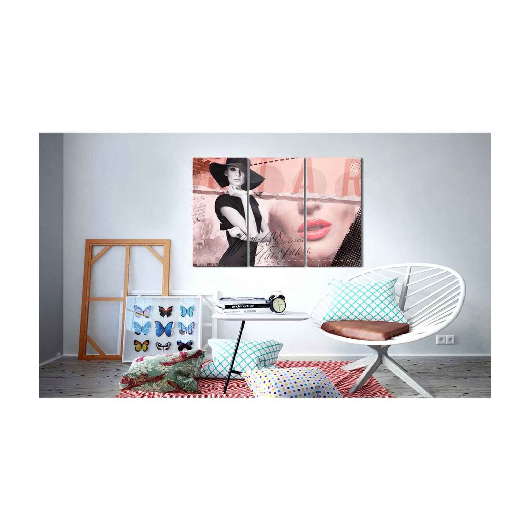 Voir la diapositive 2 : Paris Prix Tableau imprimé  madame chic