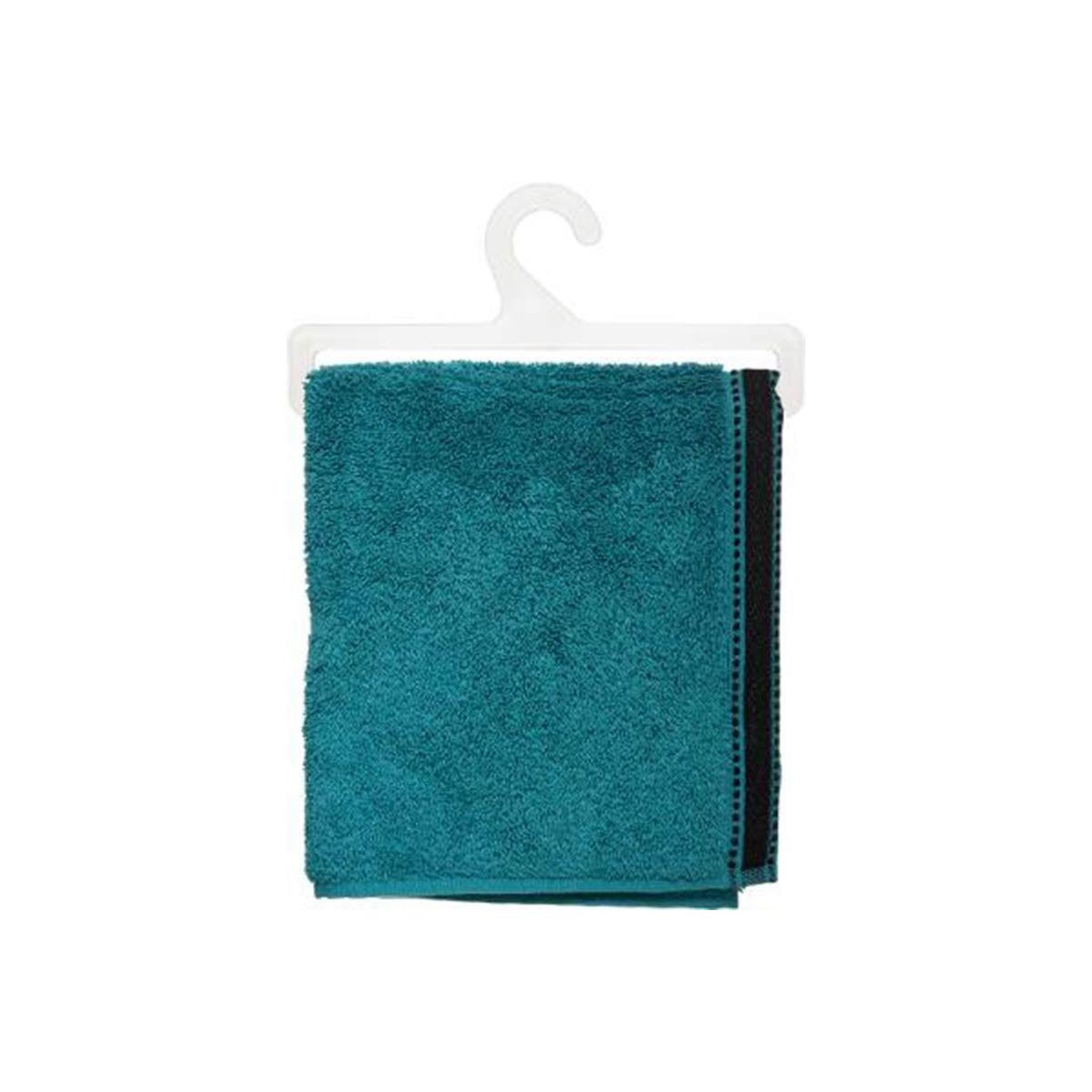 Voir la diapositive 2 : ATMOSPHERA Serviette de toilette  joia  50x90cm bleu canard