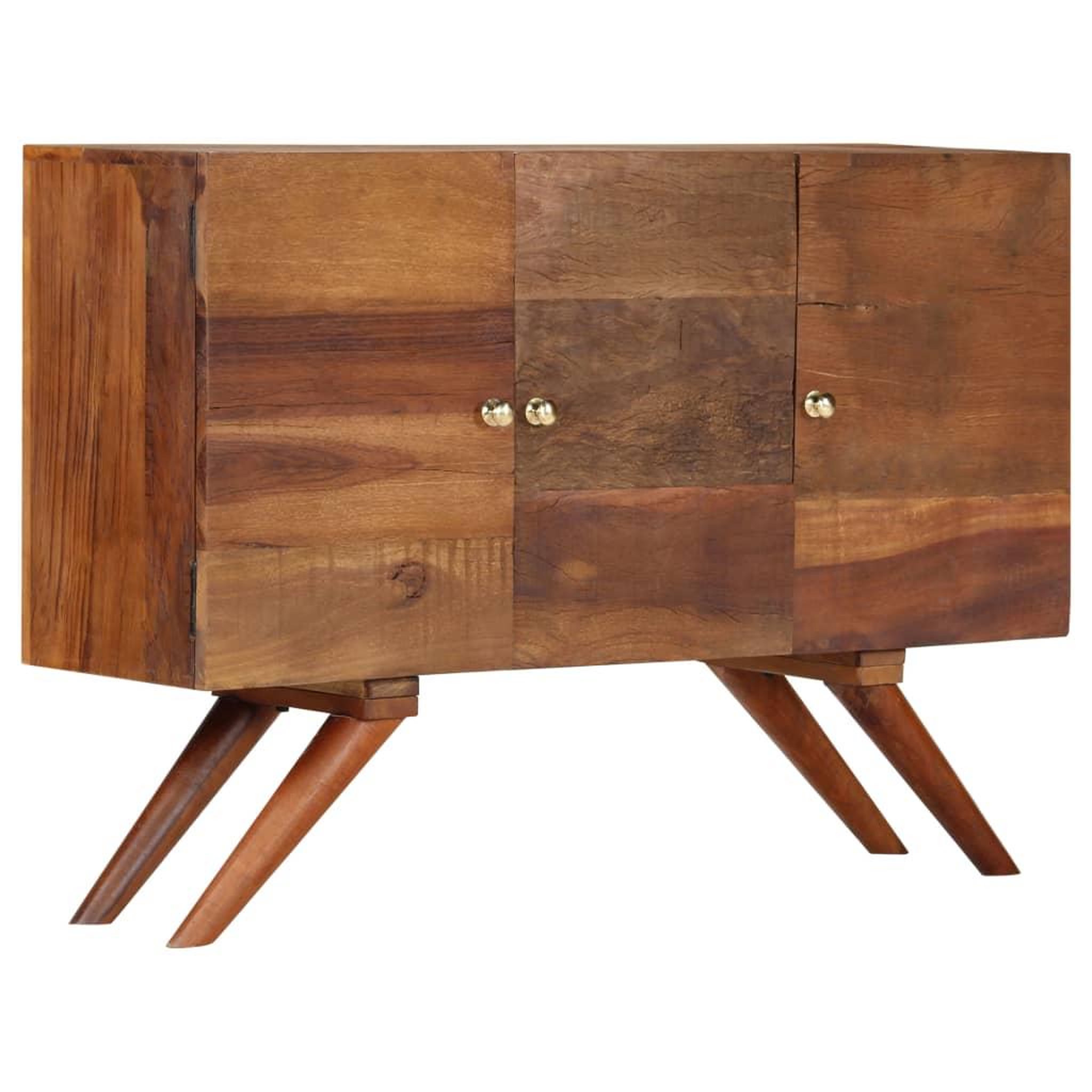 VIDAXL Buffet bois recycle massif 110x30x75 cm marron
