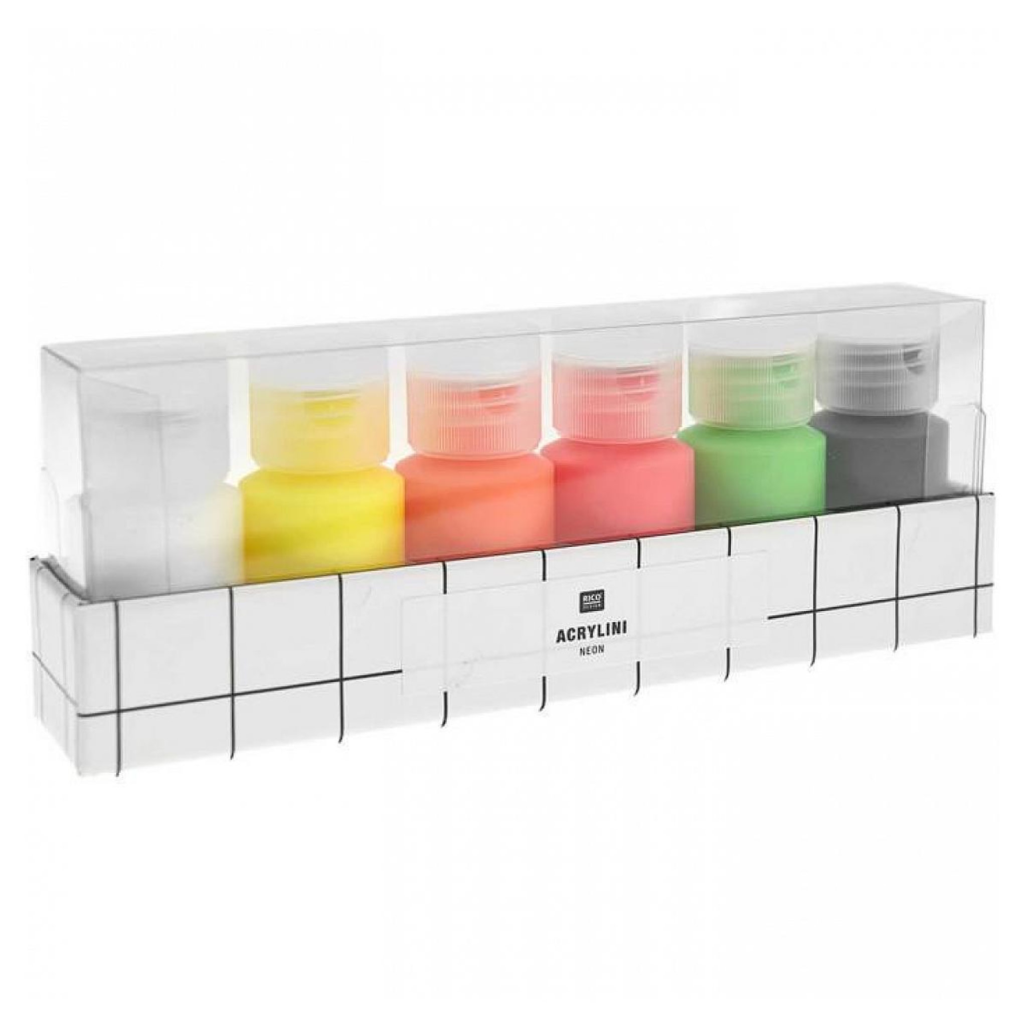 RICO DESIGN Acrylini - Set Neon - 6 pots
