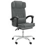 Voir la diapositive 2 : VIDAXL Fauteuil de massage inclinable de bureau Gris fonce Tissu
