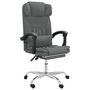 Voir la diapositive 2 : VIDAXL Fauteuil de massage inclinable de bureau Gris fonce Tissu
