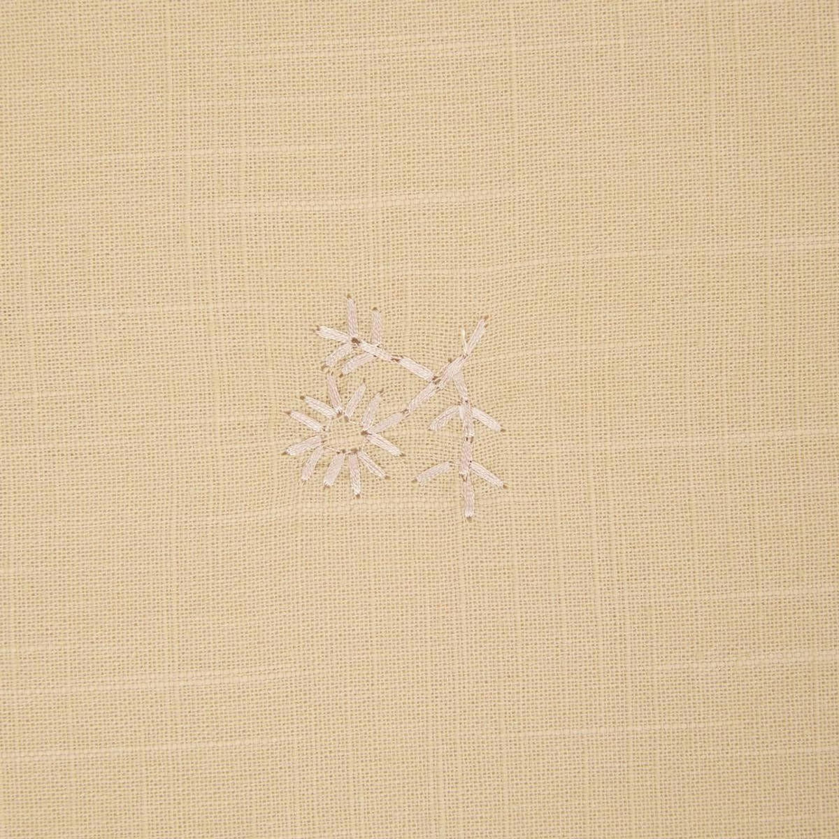 ATMOSPHERA Nappe Brodé en Coton  Joy  150x250cm Beige