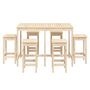 Voir la diapositive 4 : VIDAXL Ensemble de bar de jardin 7 pcs Bois de pin massif