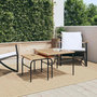 Voir la diapositive 3 : VIDAXL Tables basses gigognes de jardin 2 pcs marron et noir acier