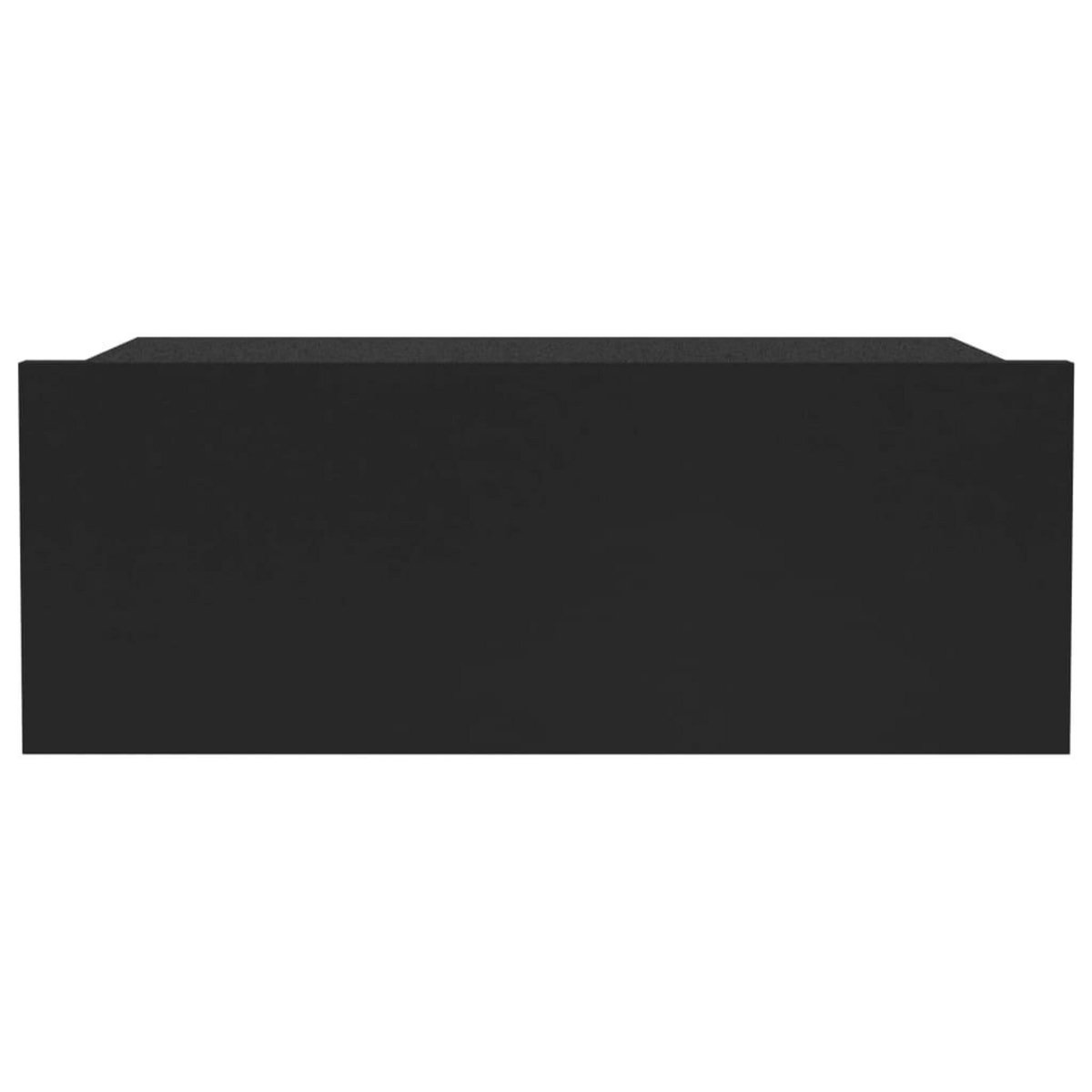 VIDAXL Tables de chevet flottantes 2 pcs Noir 40x30x15 cm