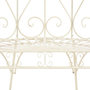 Voir la diapositive 5 : VIDAXL Banc de jardin 95 cm Fer Blanc antique