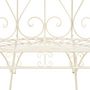 Voir la diapositive 5 : VIDAXL Banc de jardin 95 cm Fer Blanc antique