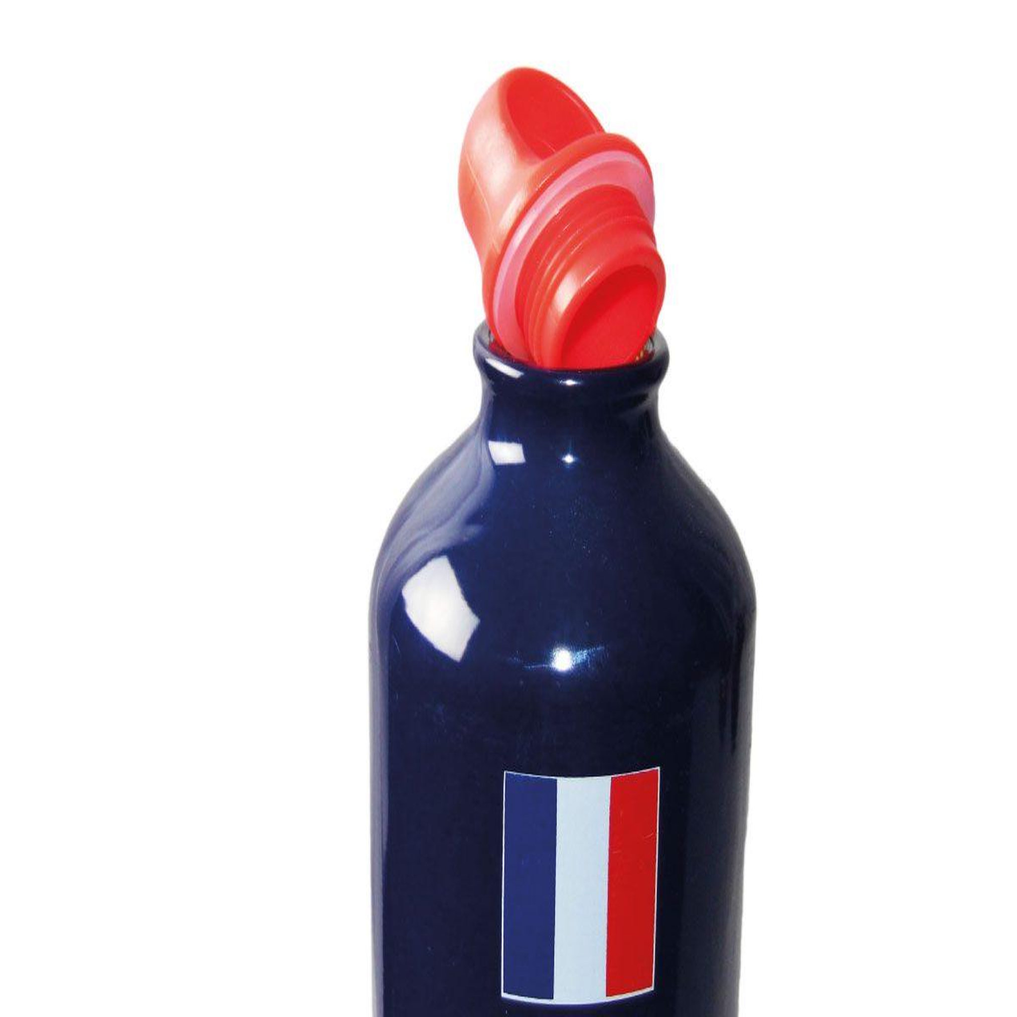 Voir la diapositive 2 : FFF Gourde de sport - fédération française de football - en aluminium - contenance : 750 ml