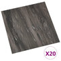 Voir la diapositive 2 : VIDAXL Dalles de plancher autoadhesives 20 pcs PVC 1,86 m² gris fonce