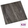 Voir la diapositive 2 : VIDAXL Dalles de plancher autoadhesives 20 pcs PVC 1,86 m² gris fonce