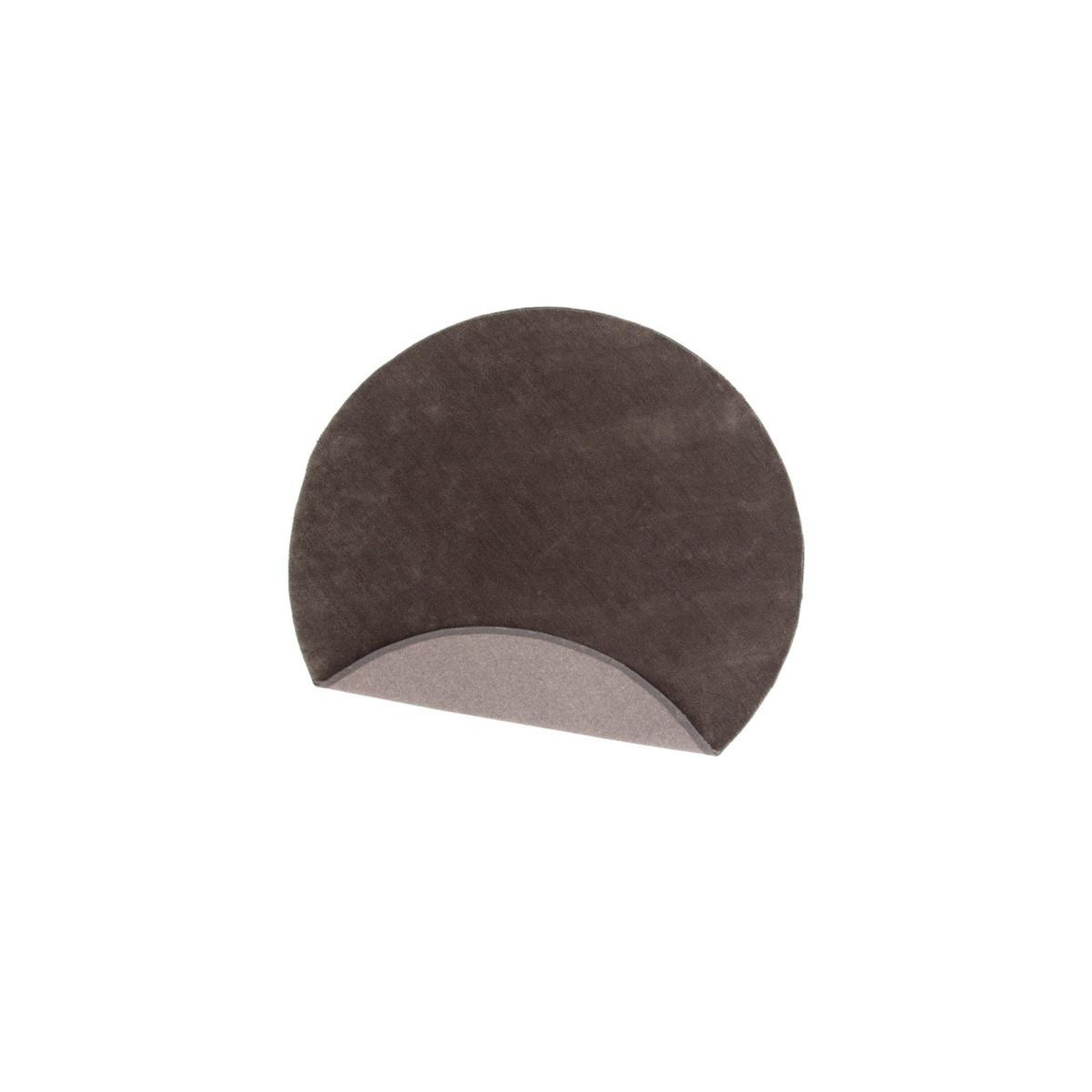 Voir la diapositive 2 : Paris Prix Tapis déco rond  undra  200cm gris foncé