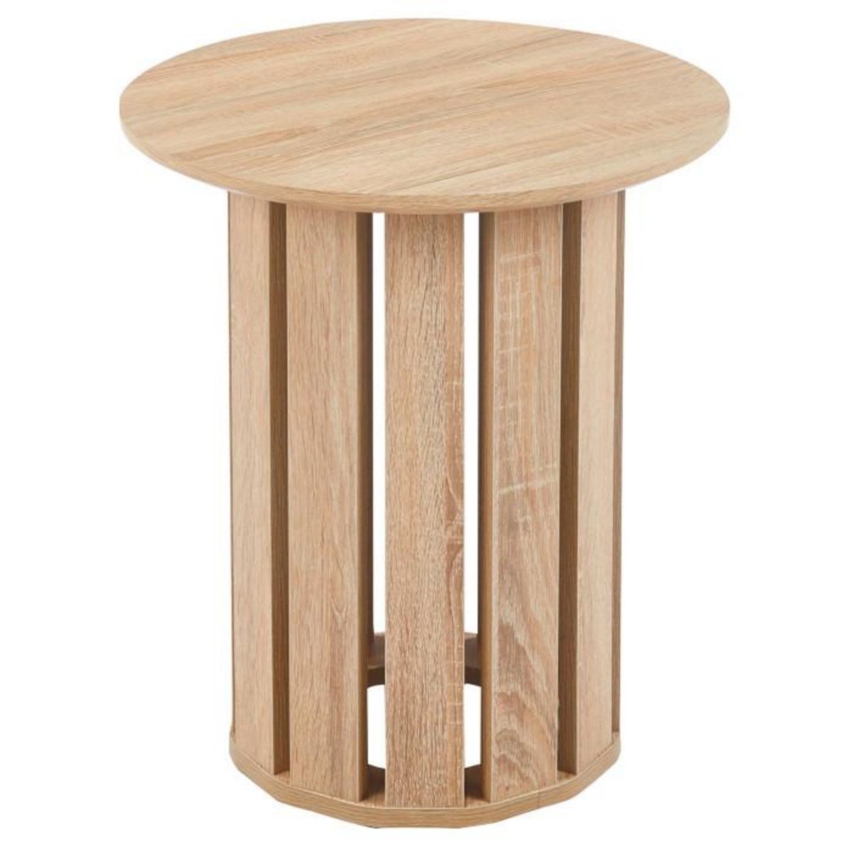 Paris Prix Lot de 2 Tables Basses Rondes  Luisa  80cm Chêne clair