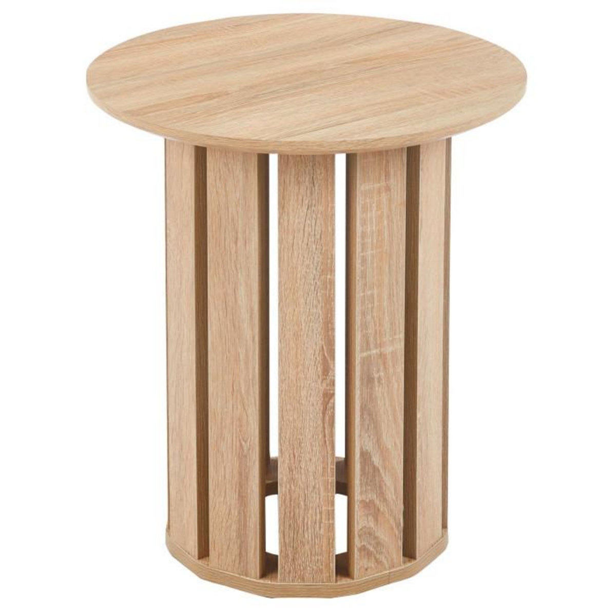 Paris Prix Lot de 2 Tables Basses Rondes  Luisa  80cm Chêne clair