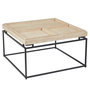 Voir la diapositive 1 : Paris Prix Table Basse Compartimentée  Duplix  80cm Beige