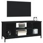 Voir la diapositive 4 : VIDAXL Meuble TV noir 102x35x45 cm bois d'ingenierie