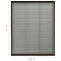 Voir la diapositive 6 : VIDAXL Moustiquaire plissee pour fenetre Aluminium Marron 60x80 cm