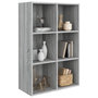 Voir la diapositive 3 : VIDAXL Bibliotheque/Buffet Sonoma gris 66x30x98 cm Bois d'ingenierie