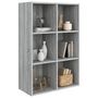Voir la diapositive 3 : VIDAXL Bibliotheque/Buffet Sonoma gris 66x30x98 cm Bois d'ingenierie
