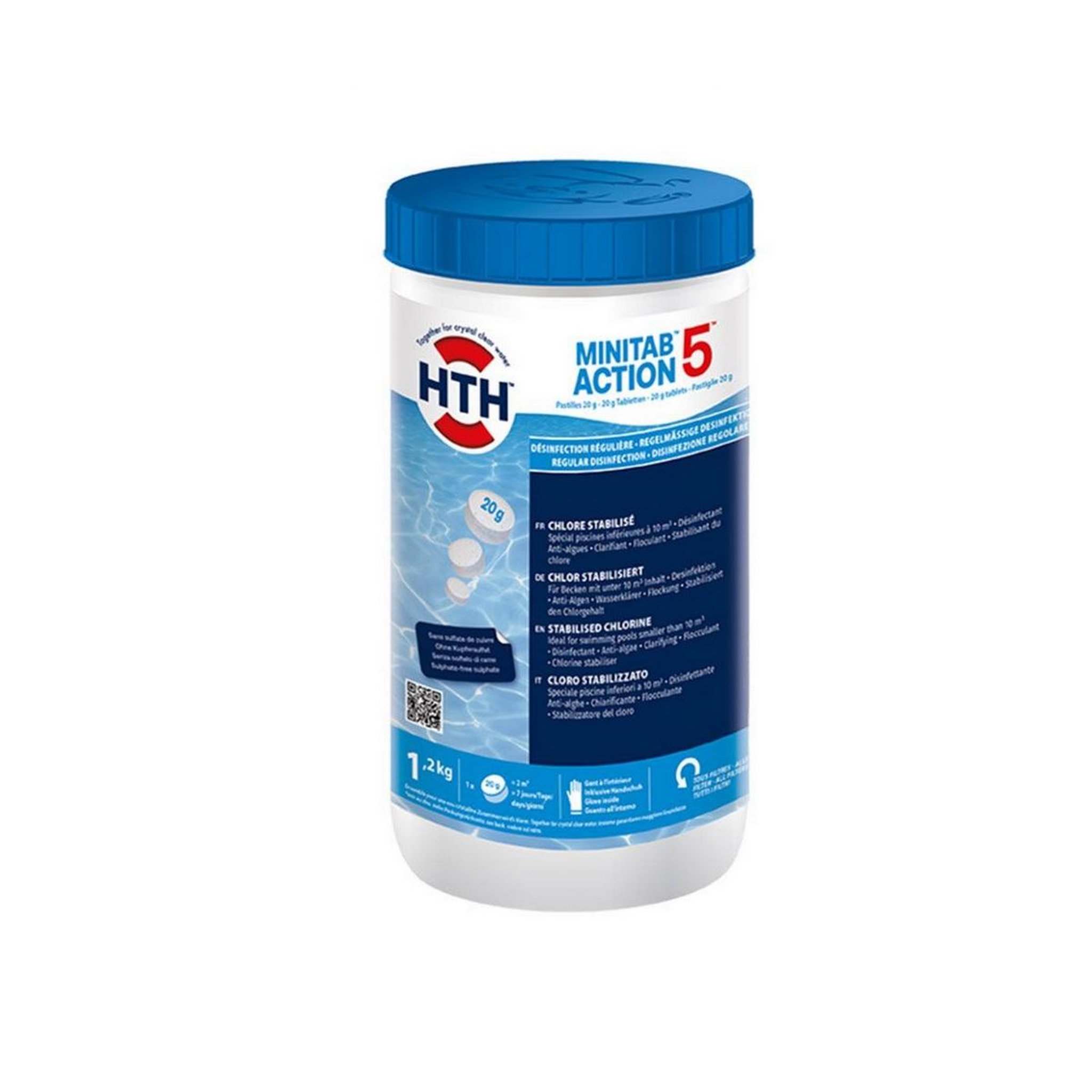 HTH Chlore multiactions pastilles 1.2kg - c900701h1