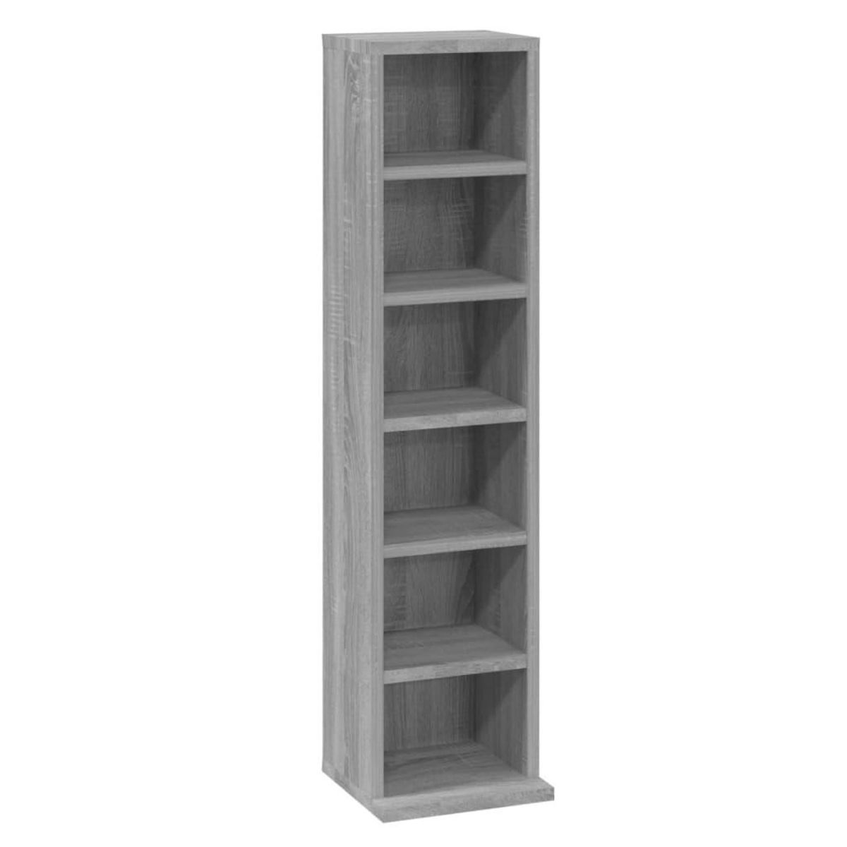 VIDAXL Armoire a CD Sonoma gris 21x20x88 cm Bois d'ingenierie