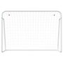 Voir la diapositive 3 : VIDAXL But de football et filet blanc 214x75x152 cm acier et polyester