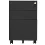 Voir la diapositive 2 : VIDAXL Classeur mobile Anthracite 39x45x60 cm Acier