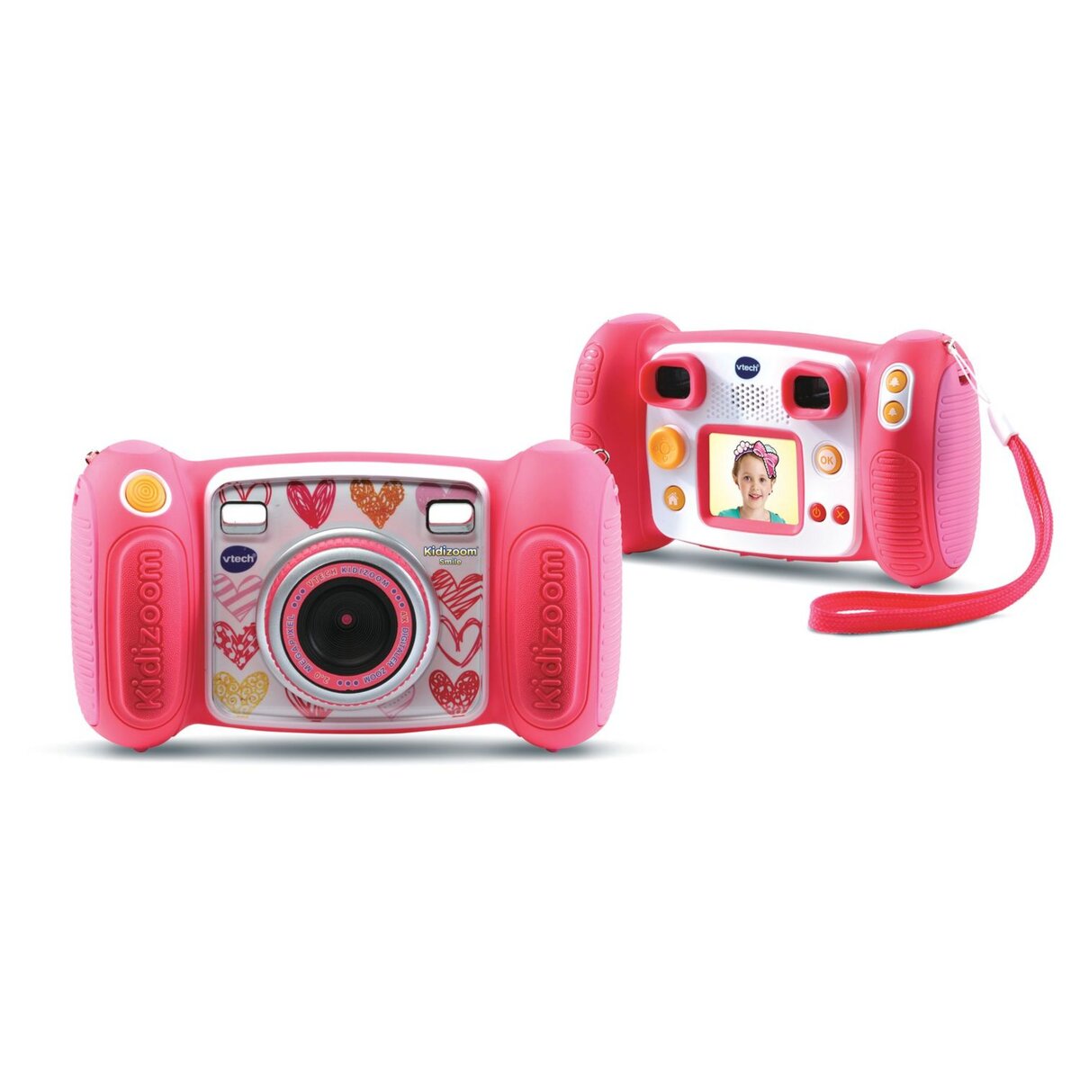 VTECH Appareil photo Kidizoom Kid connect Rose à prix Auchan : pas cher et