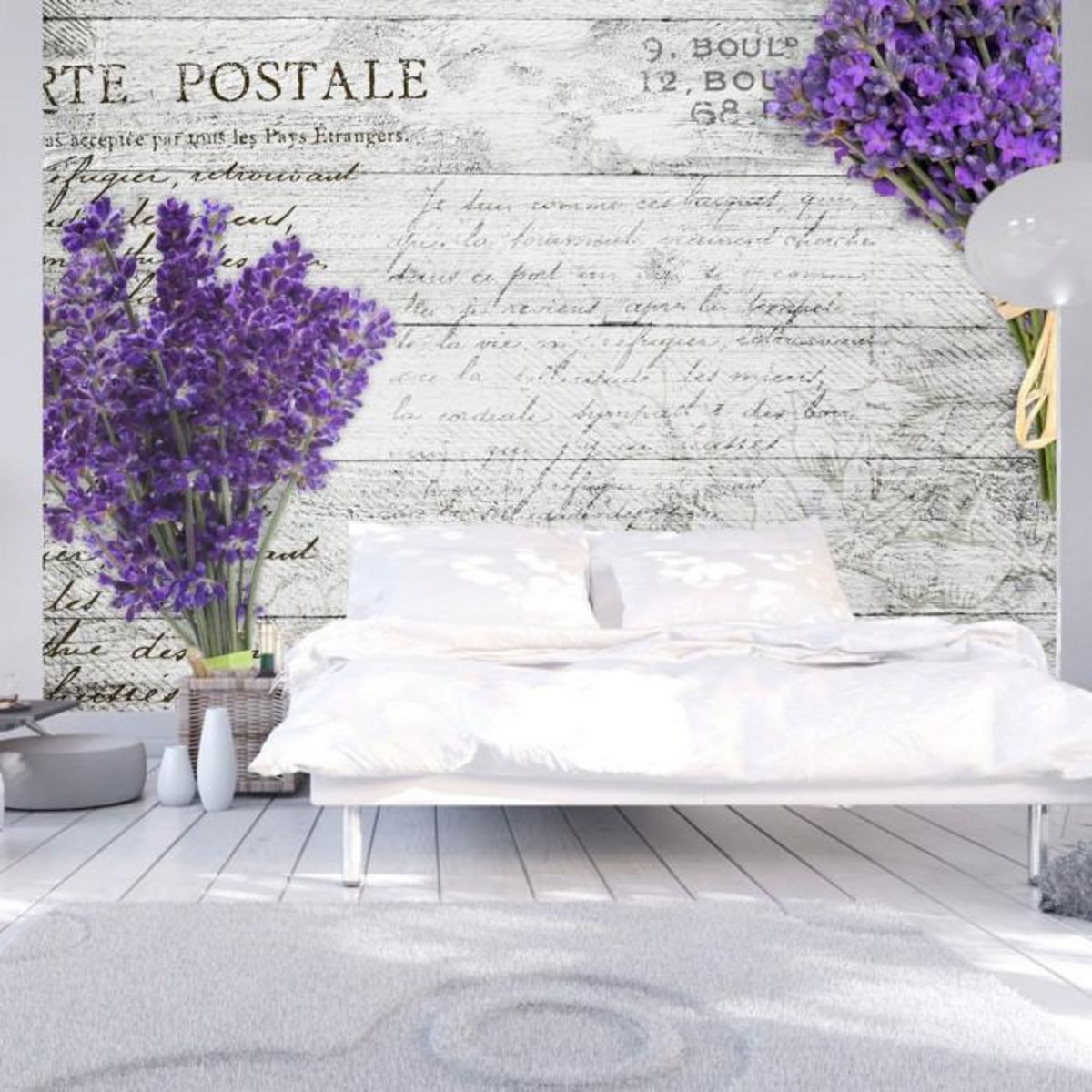 Paris Prix Papier Peint  Lavender Postcard