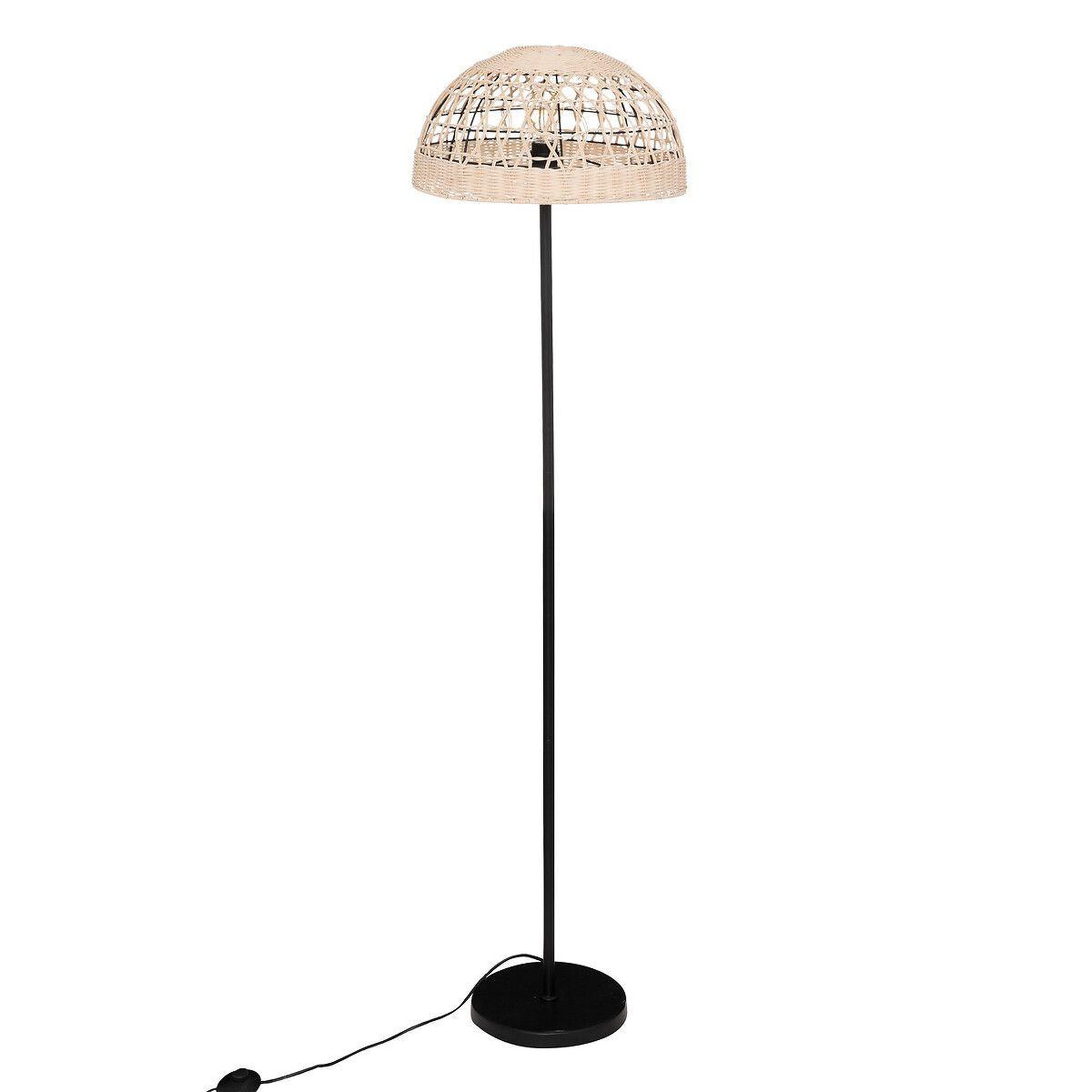 ATMOSPHERA Lampadaire en rotin  rory  150cm beige