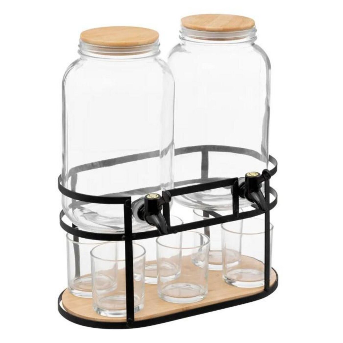 SECRET DE GOURMET Double Distributeur Boisson  Duo  6,6L Transparent