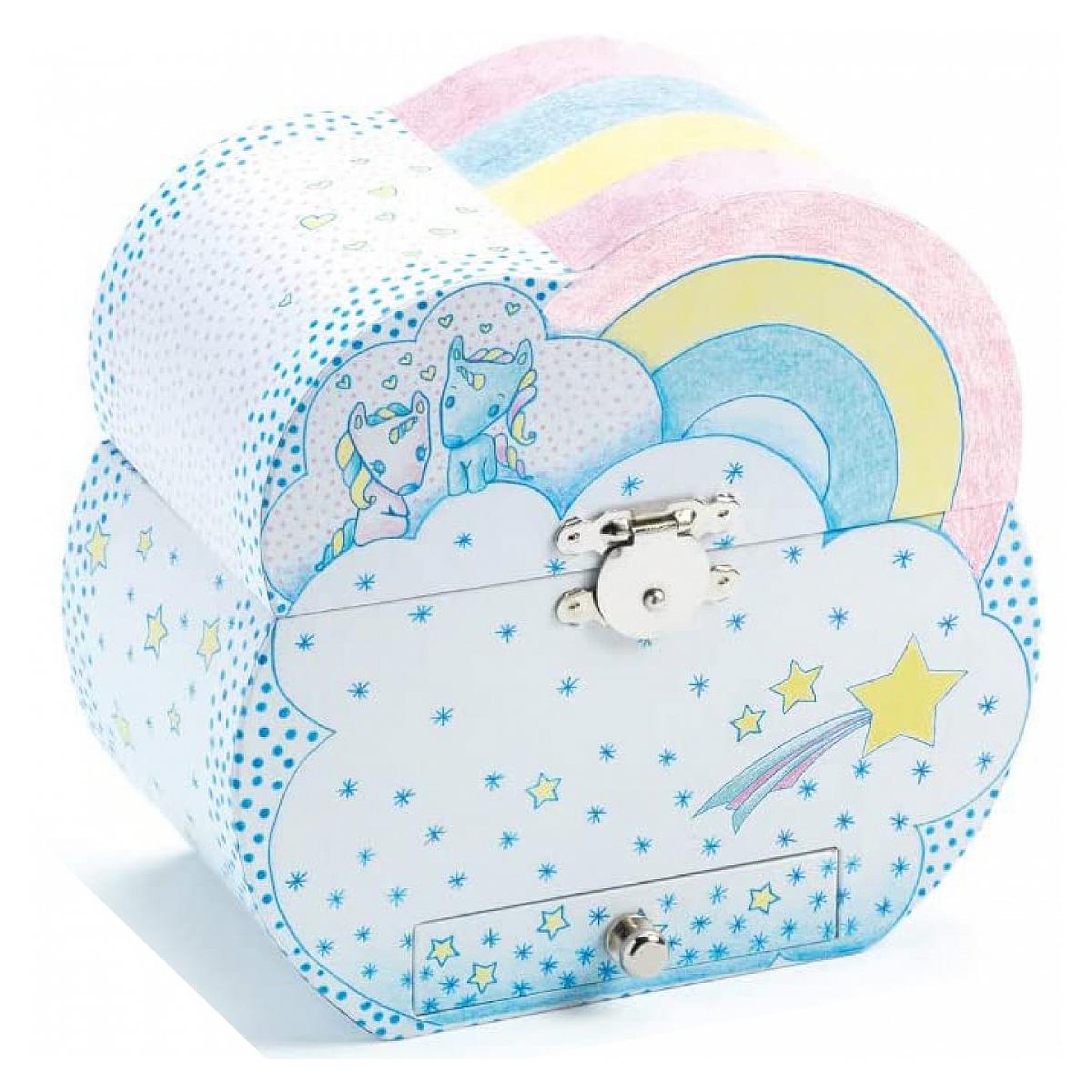 Voir la diapositive 2 : Djeco Boite a musique Reve de licorne