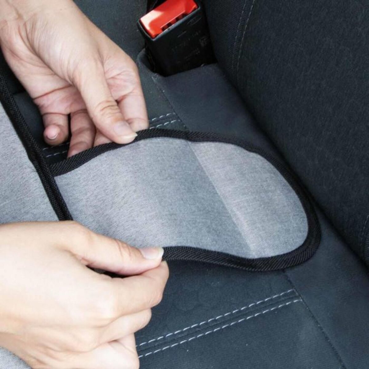 Paris Prix Protection de Rehausseur  Siège Voiture  45cm Gris