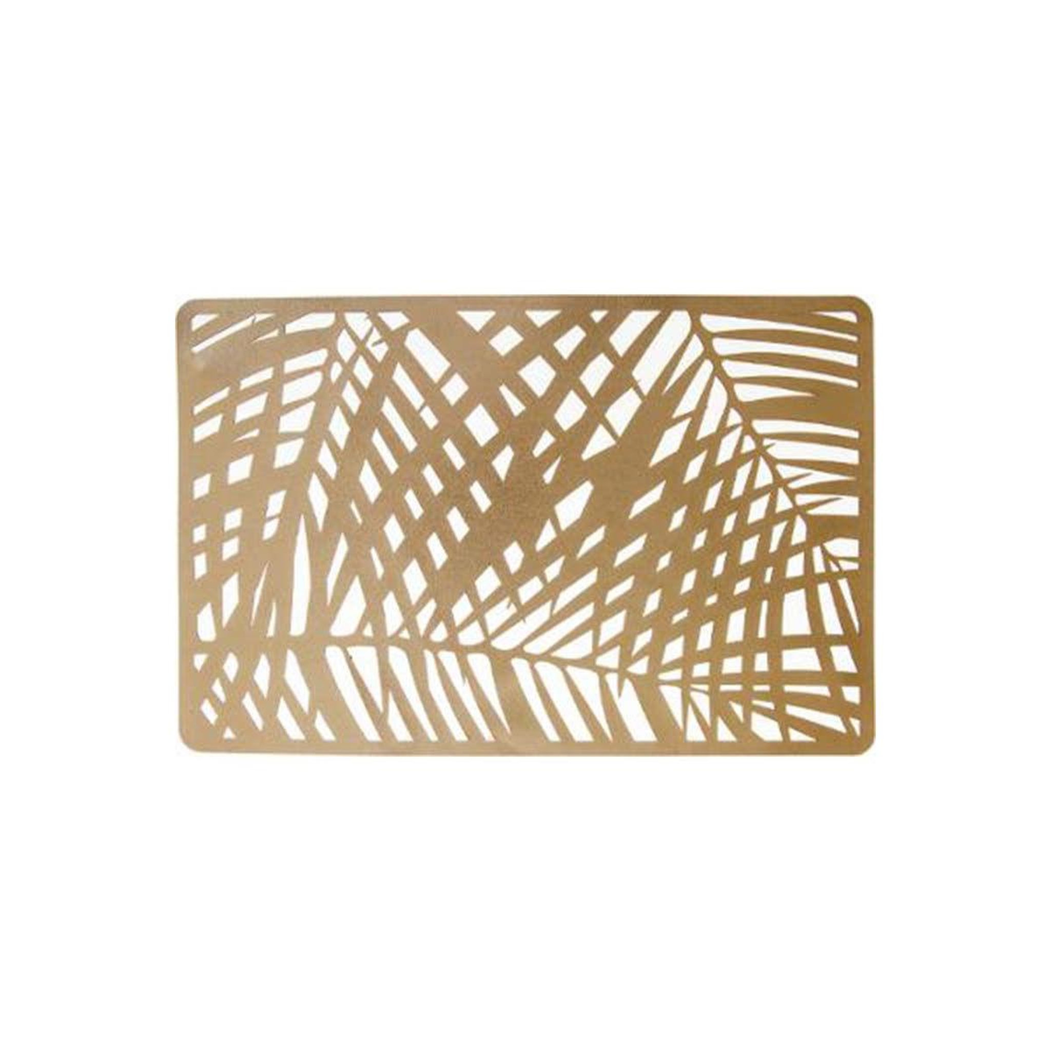 Voir la diapositive 1 : SECRET DE GOURMET Set de table design  jungle africa  28x43cm or