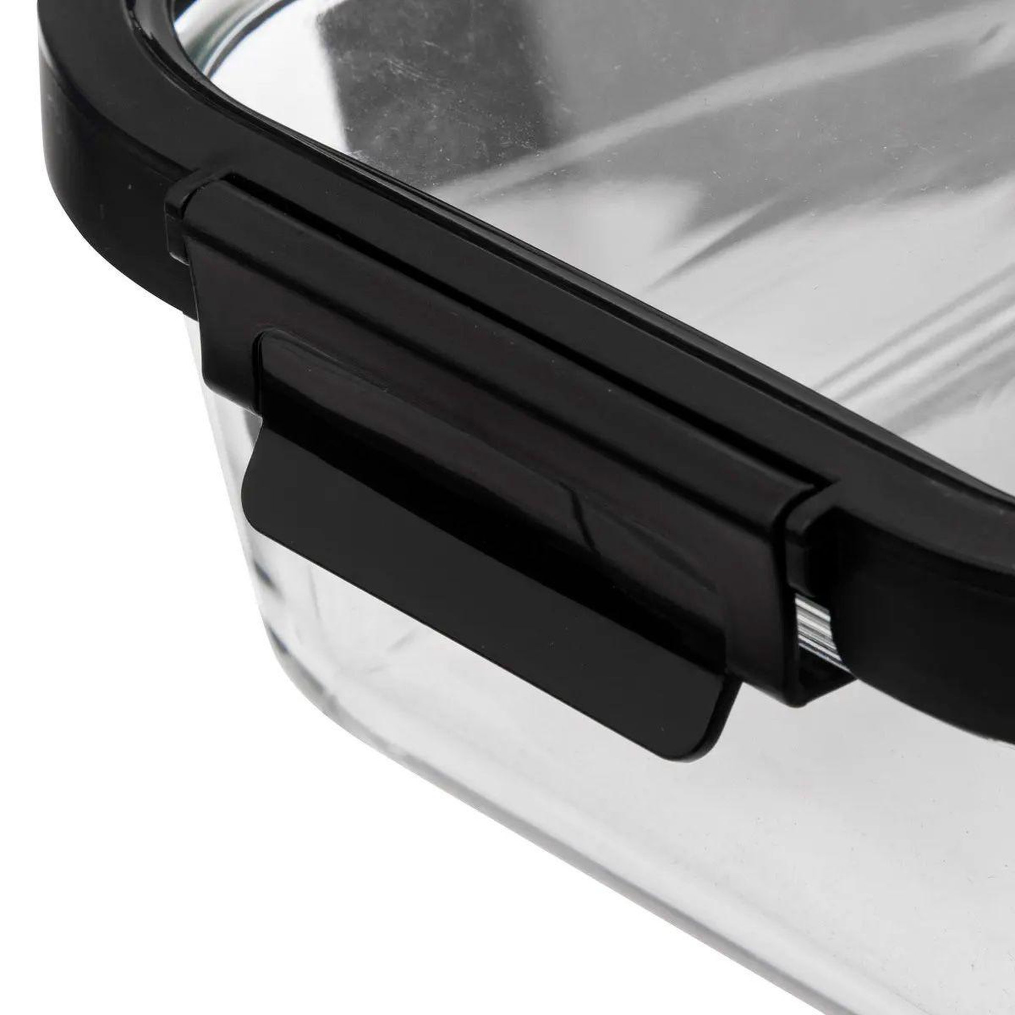 Voir la diapositive 5 : FIVE Boîte de conservation en verre  clipeat plus  1,3l noir