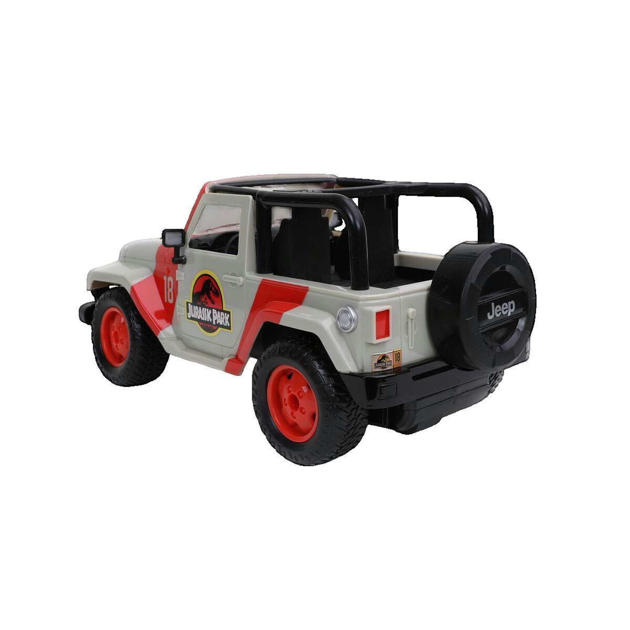 Voir la diapositive 2 : JADA TOYS Voiture radiocommandée Jada Toys Jeep Wrangler Jurassic Park