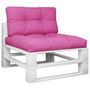 Voir la diapositive 3 : VIDAXL Coussins de palette lot de 2 rose tissu