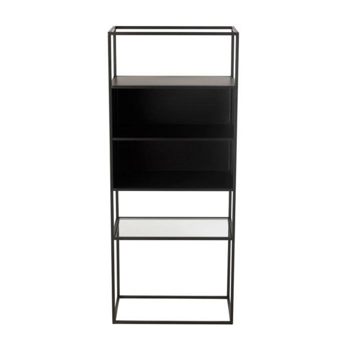 Paris Prix Étagère en Métal  Maryanne  132cm Noir