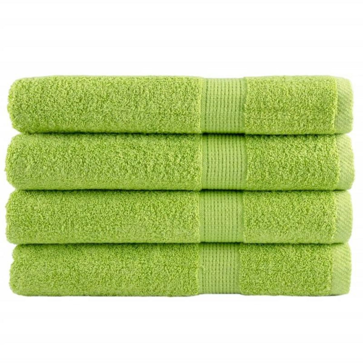VIDAXL Serviettes de qualité supérieure SOLUND 4 pcs vert pomme
