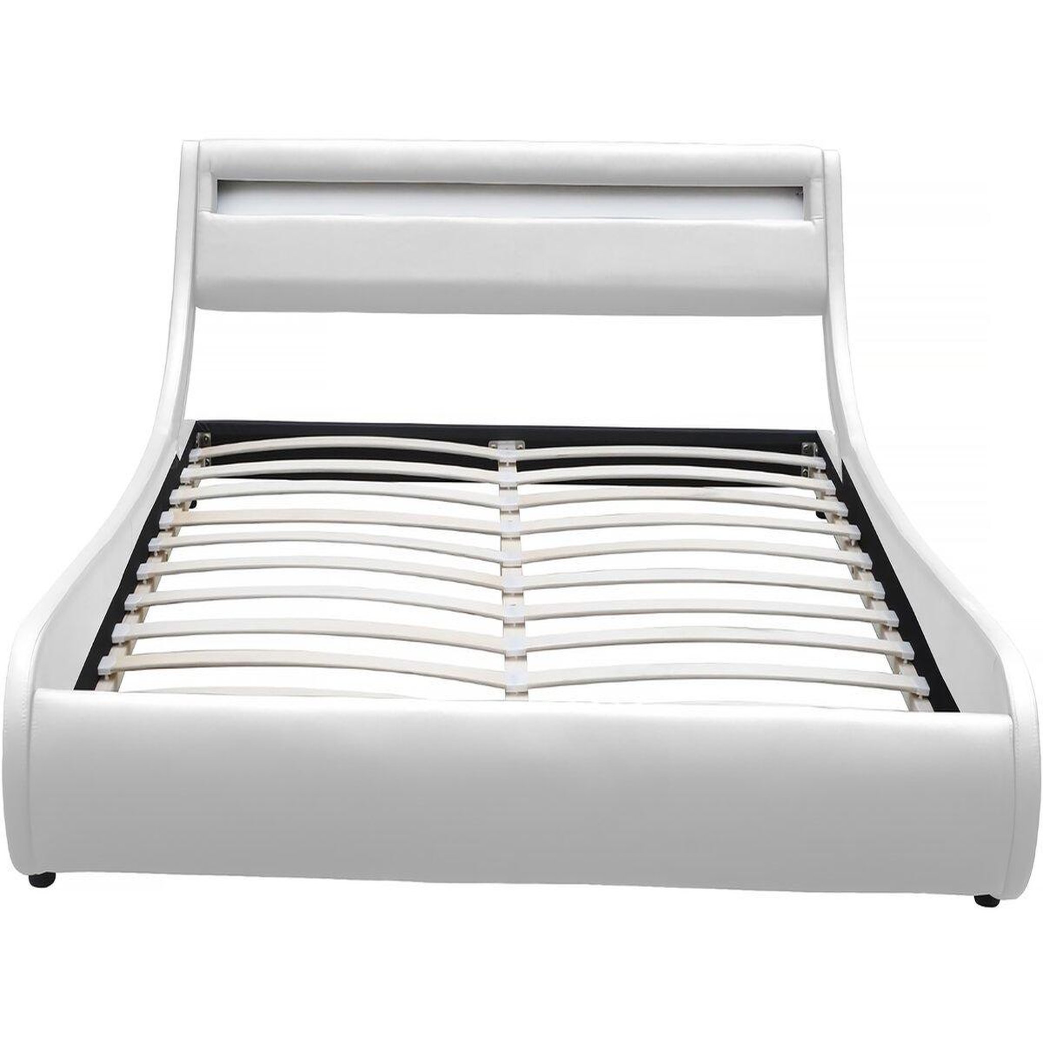 Voir la diapositive 4 : Habitat et Jardin Lit LED  Natacha  - 180 x 200 cm - Blanc