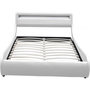 Voir la diapositive 4 : Habitat et Jardin Lit LED  Natacha  - 180 x 200 cm - Blanc