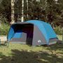 Voir la diapositive 3 : VIDAXL Tente familiale avec porche 6 personnes bleu imperméable