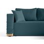 Voir la diapositive 2 : BEST MOBILIER Topaze - canapé d'angle déhoussable réversible 4 places en tissu
