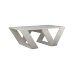 Habitat et Jardin Table basse en bois  Pipra  - 110 x 60 x 40 cm - Blanc